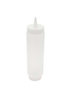 Restaurantware Restaurantware-16oz. Clear FIFO Plastic Squeeze Bottle with Refill Lid and Precision Dispensing Tip - First In First Out - Perfect for Restaurants, Catering, and Food Trucks - 1ct box  - Image 2
