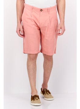 Pepe Jeans Men Relaxed Fit Plain Basic Shorts, Pink  - Image 1