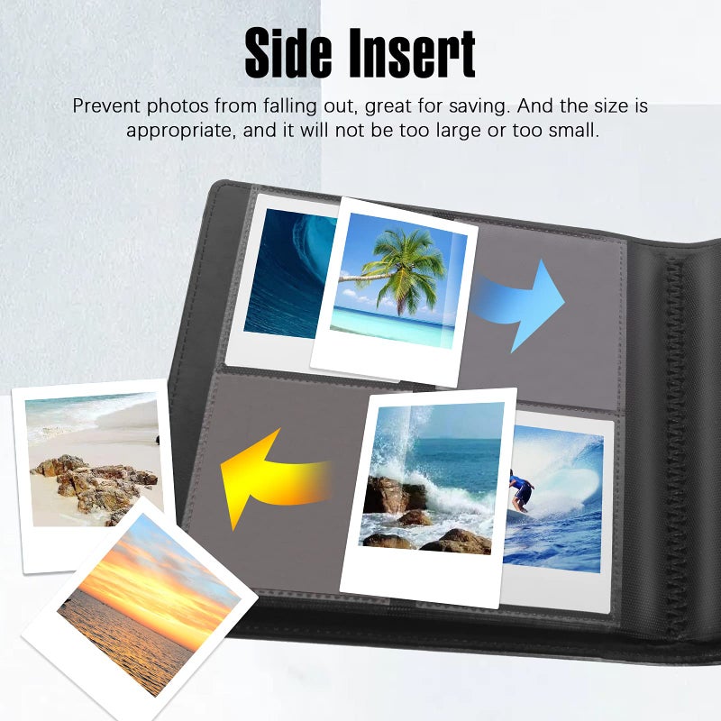 Veicevol 288 Pockets Photo Album for Fujifilm Instax Square SQ1 SQ6 SQ10 SQ20 Instant Camera, Flm Instax SP-3 Mobile Printer, Extra Large Picture Albums for Fujifilm Instax Square Instant Film (Black) - Image 5