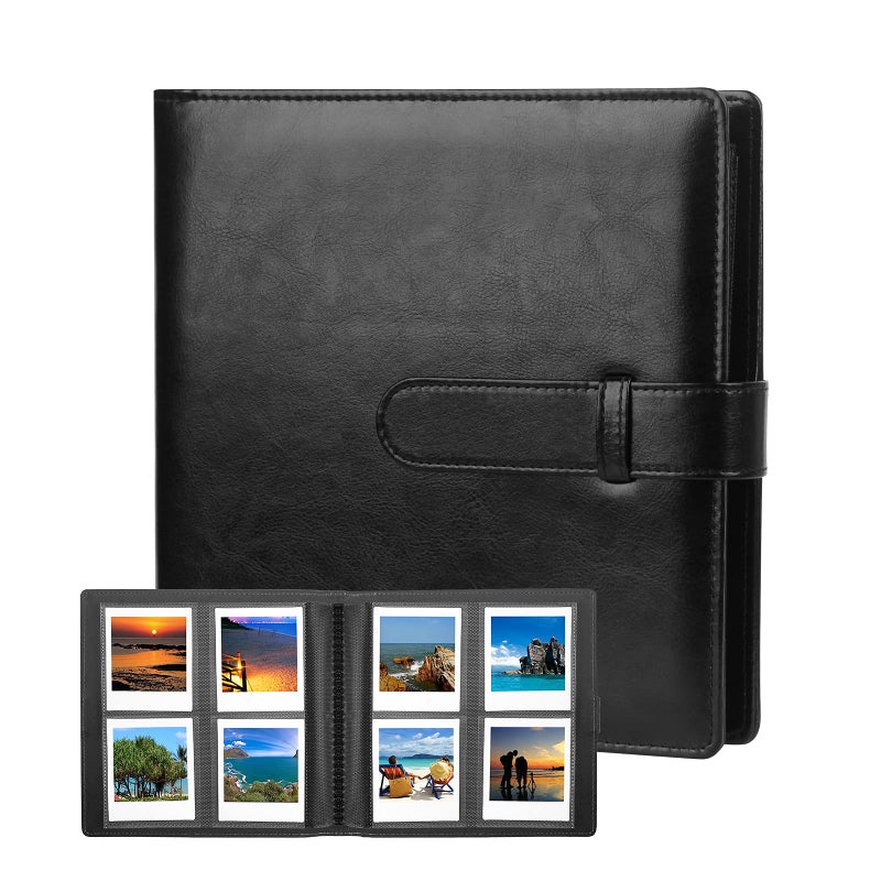 Veicevol 288 Pockets Photo Album for Fujifilm Instax Square SQ1 SQ6 SQ10 SQ20 Instant Camera, Flm Instax SP-3 Mobile Printer, Extra Large Picture Albums for Fujifilm Instax Square Instant Film (Black) - Image 1