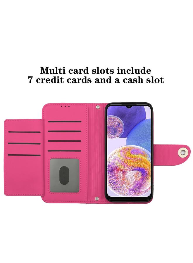 اس-توب جراب لهاتف Samsung Galaxy A52 4G / 5G جراب هاتف جلدي قلاب بملمس معيني مع حبل - Image 5