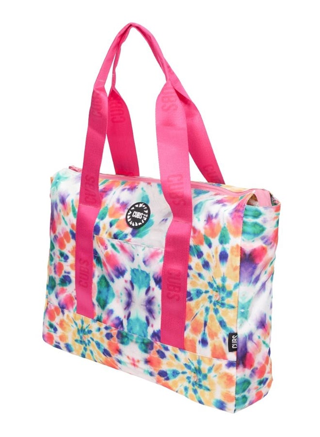 Double Face Tote Bag Multicolor Large Pineapple Fiesta