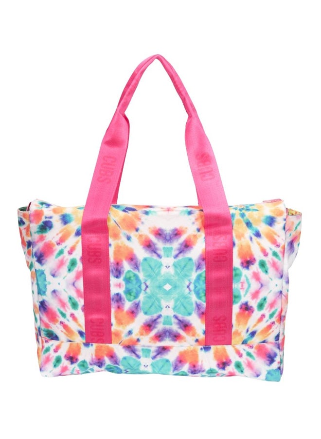 Double Face Tote Bag Multicolor Large Pineapple Fiesta
