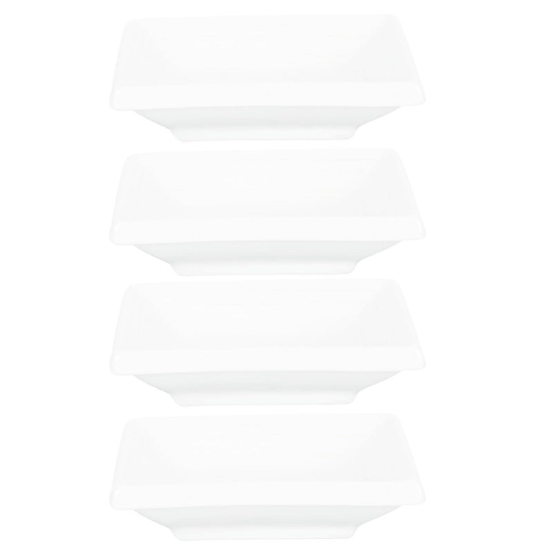 Ceramic Soy Sauce Dish Set 4 Pieces 3 Inch Small Plates for Sushi and Kitchen Storage - Image 2