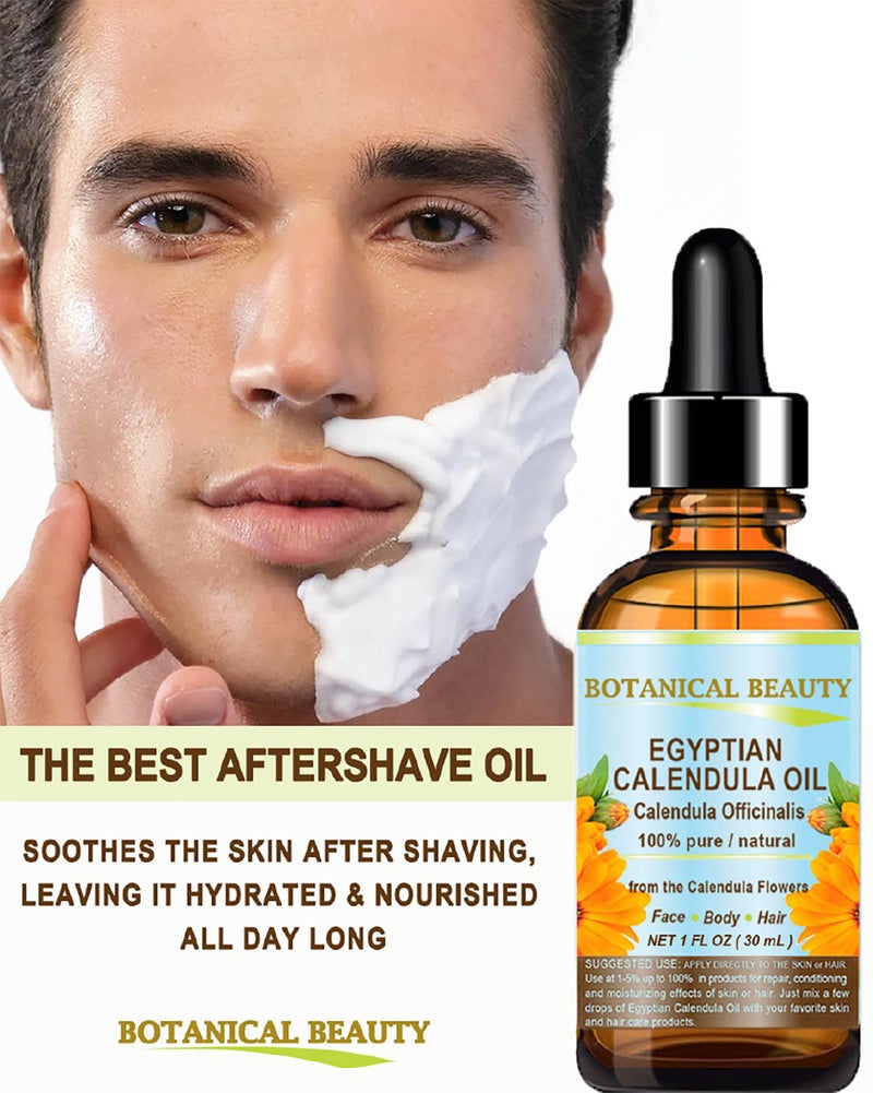 Botanical Beauty CALENDULA OIL Egyptian Calendula Officinalis Marigold Oil Pure Natural for FACE, SKIN, BODY, HAIR, NAILS 1Fl.oz.- 30 ml Skin Moisturizer Oil - Image 5