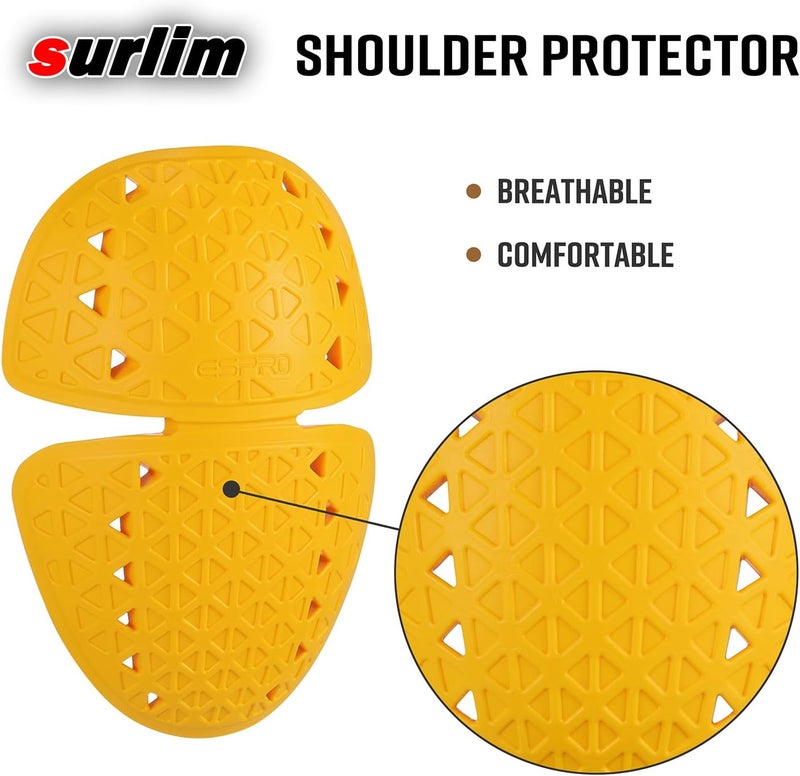 surlim Motorcycle Armor Insert Pads CE LEVEL 2 Motorcycle Protector CE Armor for Motorcycle Jackets Pants (LAS-SHOULDER[CE Level 2]), BLACK - Image 4