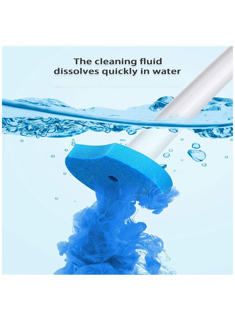 Soofam 56 Count Toilet Bowl Wand Refills, Disposable Toilet Bowl Brush Cleaning Sponges Heads with Cleaners for Household Toilet Scrubber Bathroom Cleaning Supplie - Image 5