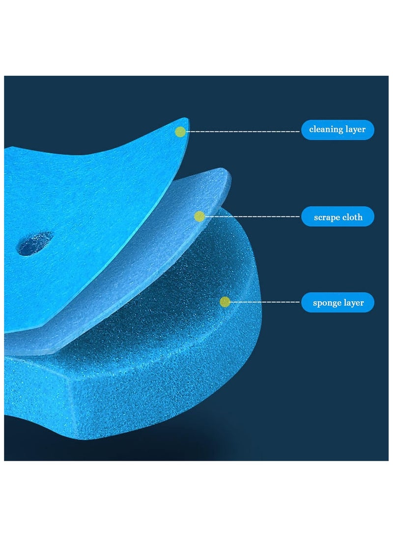 Soofam 56 Count Toilet Bowl Wand Refills, Disposable Toilet Bowl Brush Cleaning Sponges Heads with Cleaners for Household Toilet Scrubber Bathroom Cleaning Supplie - Image 4