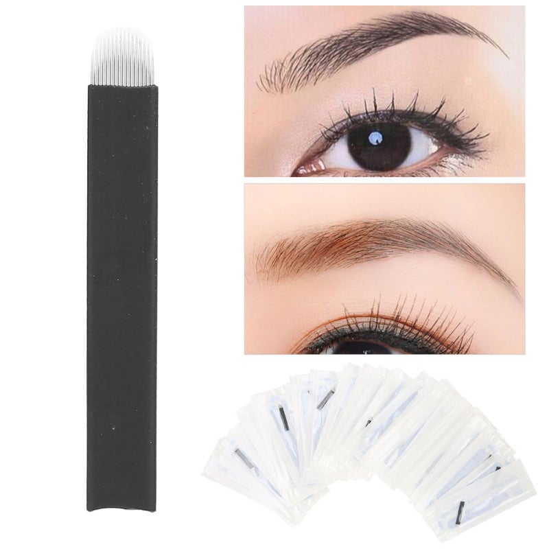 Eyebrow Microblading Needles 0.18mm High Precision Steel Strong Needle Wire - Stable Long-Lasting Color Retention Tattooing Blades for Tattoo Learners Beginners Artists - Image 4
