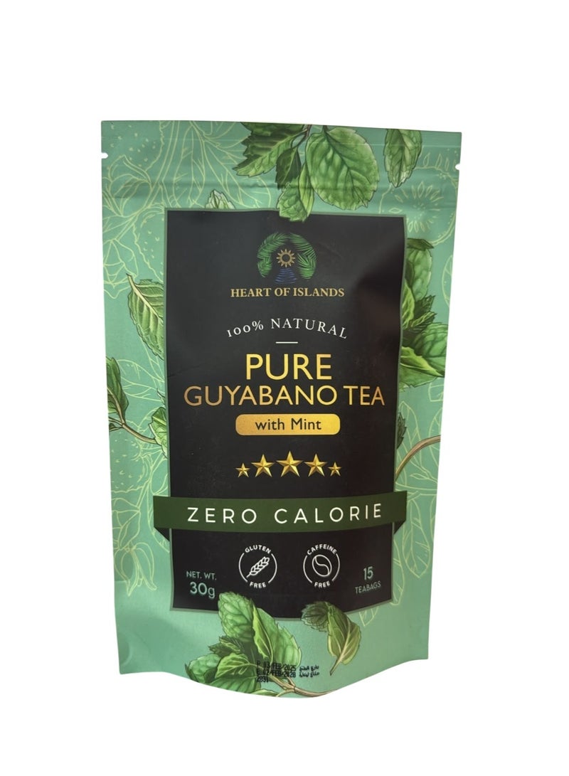 Pure Guyabano Tea w/ Mint 15 bags (30g)