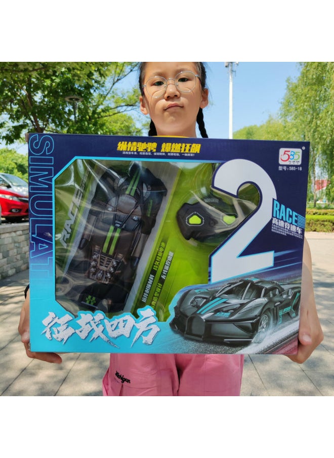Generic Children's Wireless Remote Control Car Gift Box Boy Charging Four-way Remote Control Climbing Car Car Model Two-way Racing Toy-Color:585-04 Four-channel Off-road Vehicle [randomly Sent Colors]  - Image 4