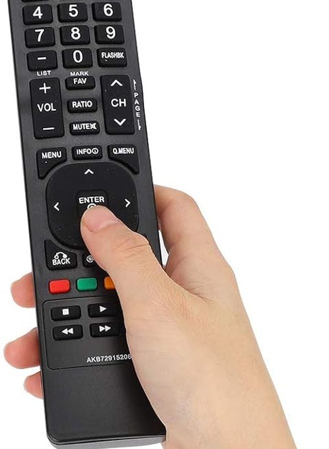 جهاز تحكم عالمي عن بعد للتلفزيون، تصميم مريح من مادة ABS السوداء، مدى 33 قدمًا، يعمل بالبطارية، خفيف الوزن 87 جرامًا. - Image 4