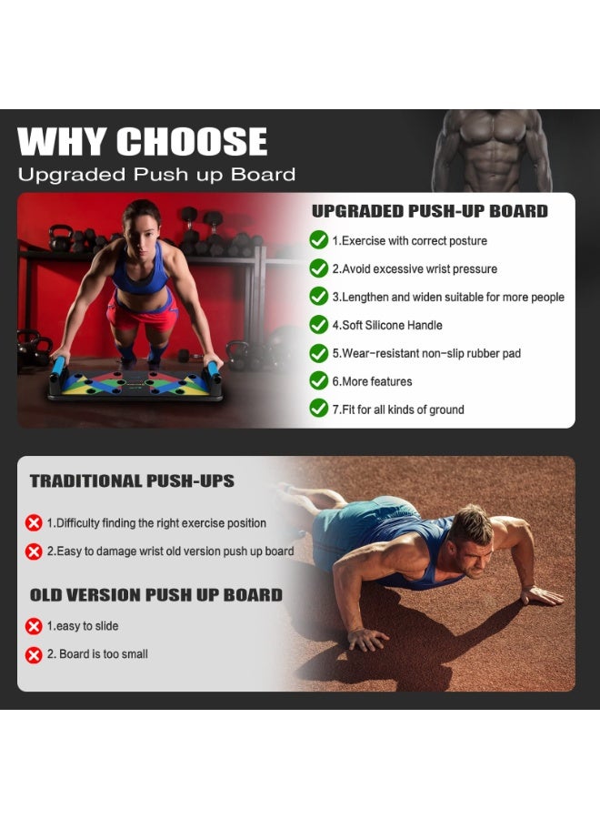 Generic 9-in-1 Push Up Board Home Workout Equipment – Multi-Functional Pushup Bar System for Chest, Arms, Shoulders, Back, Strength Training & Fat Burn  - Image 5