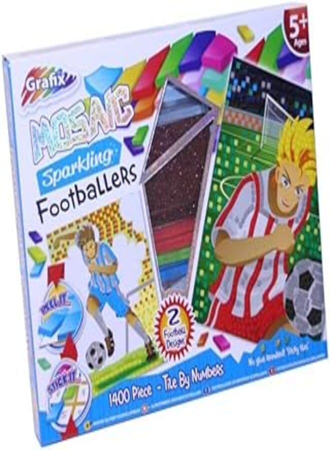Mosaik Glitzernd Fußballspieler - 1400 Tiele - Kachel Anhand Nummern