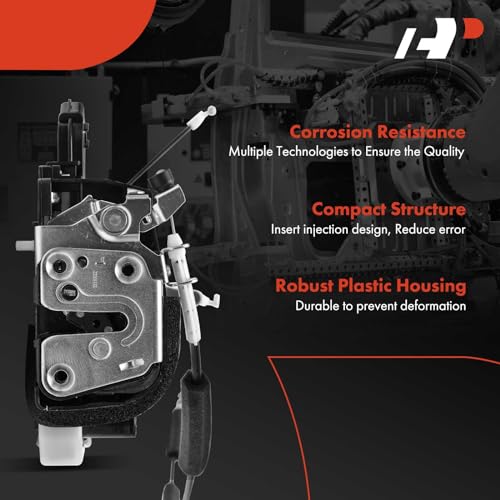 A-Premium Door Latch Lock Actuator Compatible with Nissan Vehicles - Versa 2012-2019, Sedan, with Power Locks - Rear Driver and Passenger Side, 2-PC Set, Replace# 825003BA1A, 825013BA1A - Image 5