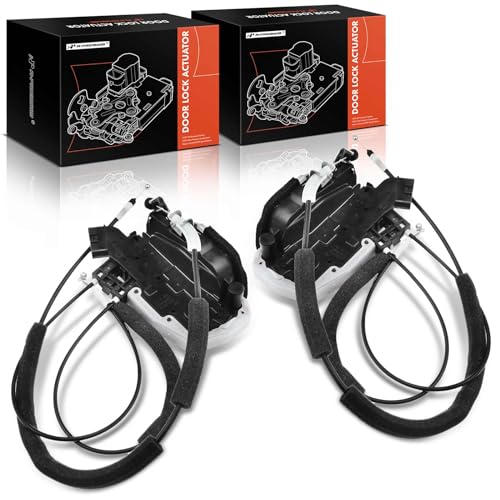 A-Premium Door Latch Lock Actuator Compatible with Nissan Vehicles - Versa 2012-2019, Sedan, with Power Locks - Rear Driver and Passenger Side, 2-PC Set, Replace# 825003BA1A, 825013BA1A - Image 1