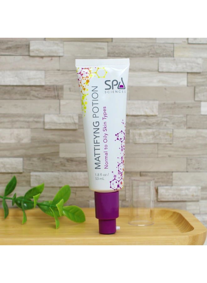 Spa Sciences - Mattifying Potion - Purifying Oil-control Moisturizer - With Charcoal Powder, Niacinamide, Glycolic Acid - Control, Hydrate, Protect - Vegan - For All Skin Types - 1.8oz - Image 5