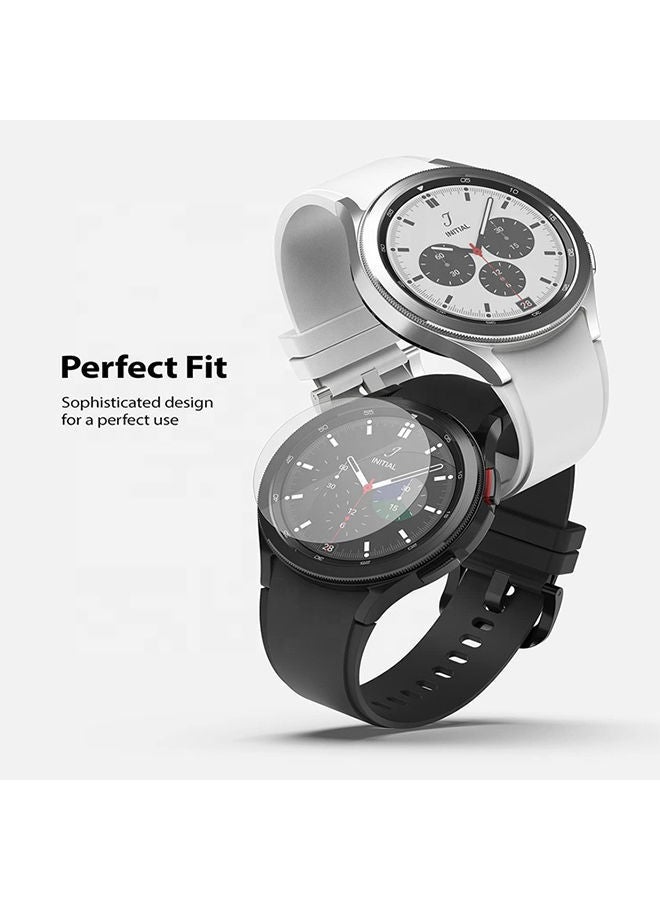 NIBEMINENT Tempered Glass Screen Protector For Samsung Galaxy Watch 4 Classic 46mm Clear  - Image 2