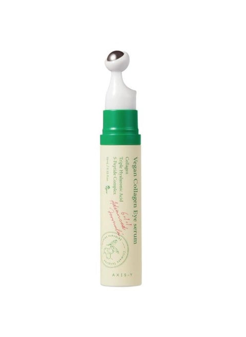 AXIS Y Vegan Collagen Eye Serum 10ml – Hydrating, Anti-Aging Formula for Puffiness, Dark Circles, and Fine Lines – Plant-Based Collagen, Suitable for All Skin Types