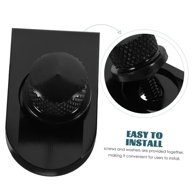 Black Knurled Seat Bolt Screw Set for Motorcycle Rear Seat Modification - Image 4