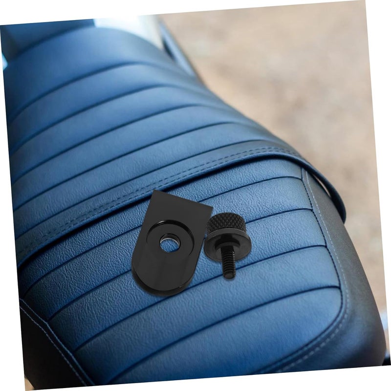 Black Knurled Seat Bolt Screw Set for Motorcycle Rear Seat Modification - Image 5