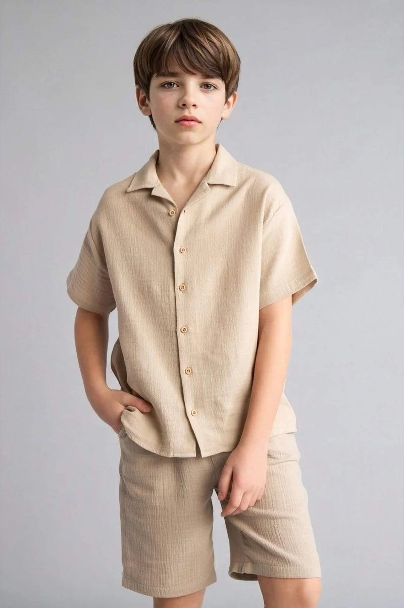 ديفاكتو Boy Oversize Short Sleeve Shirt