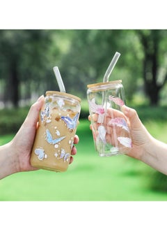 Drinking Glasses with Bamboo Lids and Glass Straw, 500ml Glass Cups, Tumbler Cup Ideal For Tea, Soda, Iced Coffee (6pc, 500ml) - pzsku/Z13F59D4B586FA89D86C3Z/45/_/1740630346/e7c37ffd-eaaf-46a3-977f-61224674a1de