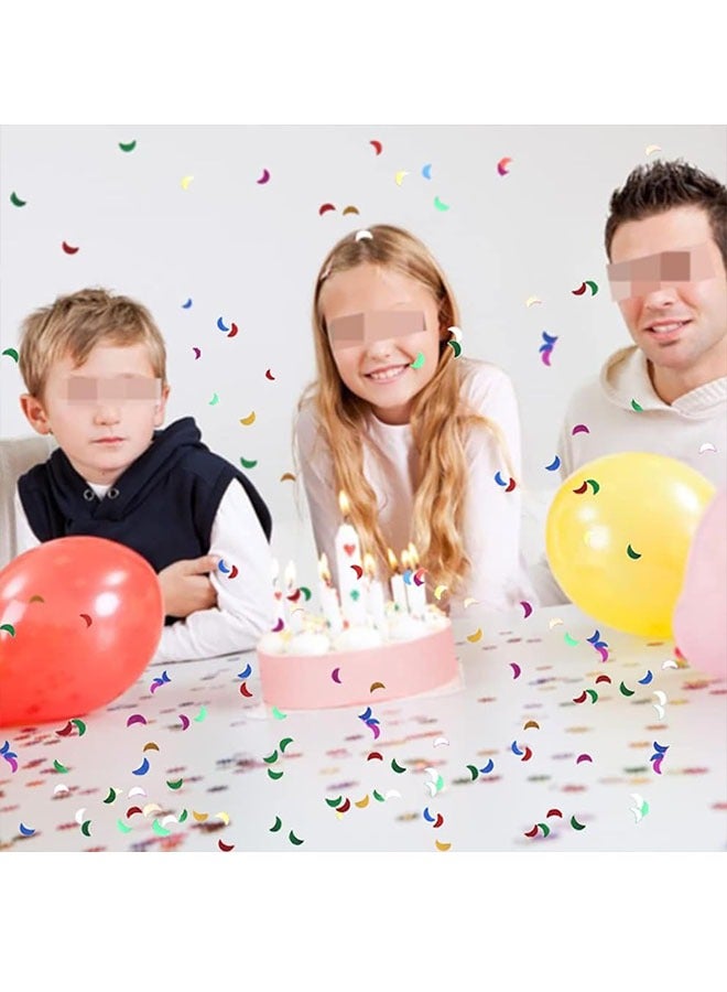 Confetti, 4000 pcs 30 g Plastic Moon Sparkly Sequins for Nail Art Decorations and Party Supplies, Mixed Color - Image 5