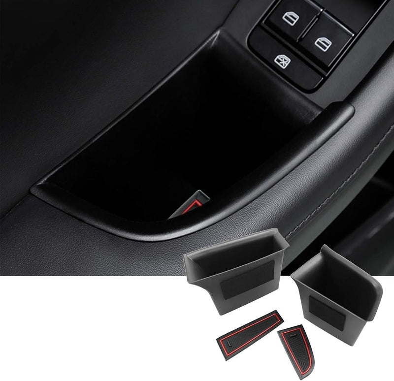 SKTU Car Side Storage Box for 2019-2023 Mazda3 2020-2023 CX-30 CX30 Door Handle Organizer Phone Container Key Holder ABS Tray Insert Glove Pallet (2PCS Front) - Image 1