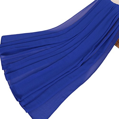 LMVERNA Muslim chiffon scarf shawls popular Hijab Long Scarf wrap scarves (Royal blue) - Image 3