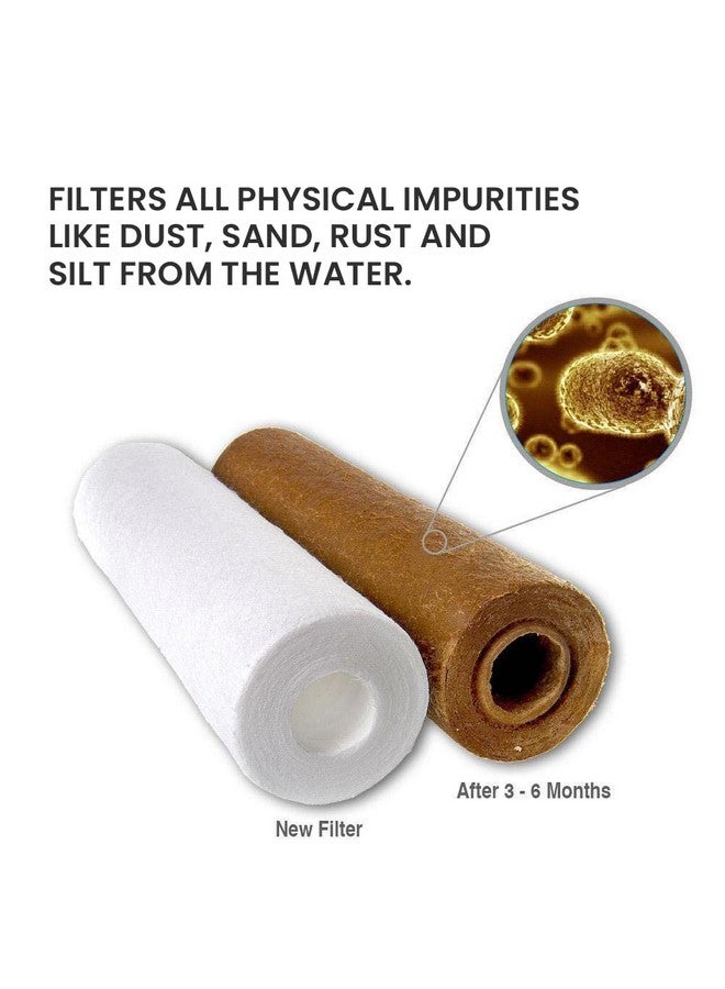 RiverSoft PreRO-10-STR RO prefilter Semi-transparent assembly with additional MLT cartridge | Compatible with All RO Water Purifier (3/8 inch / 10 mm connection, Semi-transparent, PP) - Image 5