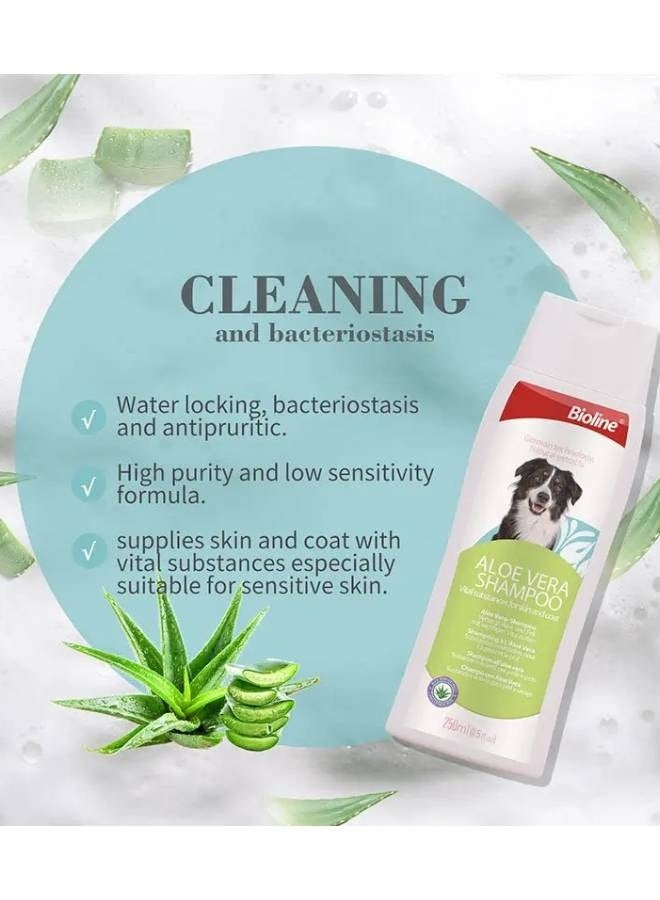 Bioline Aloe Vera Dog Shampoo 250ml - Image 2