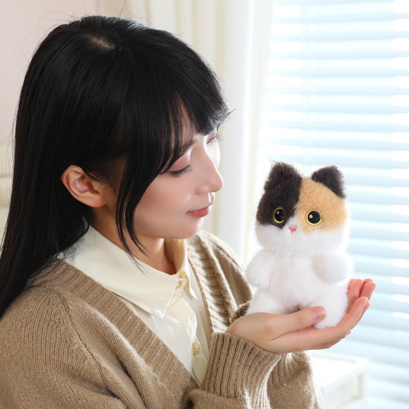 Ditucu Calico Cat Stuffed Animals Cute Soft Plush Dolls Small Plushies Toys Gifts for Kids 6 inch - Image 3