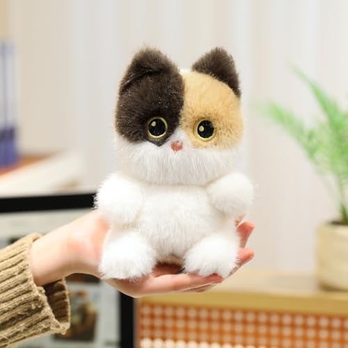 Ditucu Calico Cat Stuffed Animals Cute Soft Plush Dolls Small Plushies Toys Gifts for Kids 6 inch - Image 5