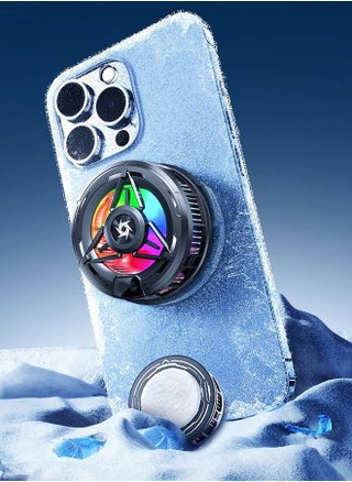 Phone Cooler for Gaming, Dual-Mode Semiconductor Cooling Fan with Magnetic Adsorption, Mini Quiet Phone Radiator for Mobile Phones, Tablets & PCs - pzsku/Z13F5EA7C117E2F42FFF9Z/45/1752489326/fbe32acd-a20f-4a18-bb41-0f151a9e40e9