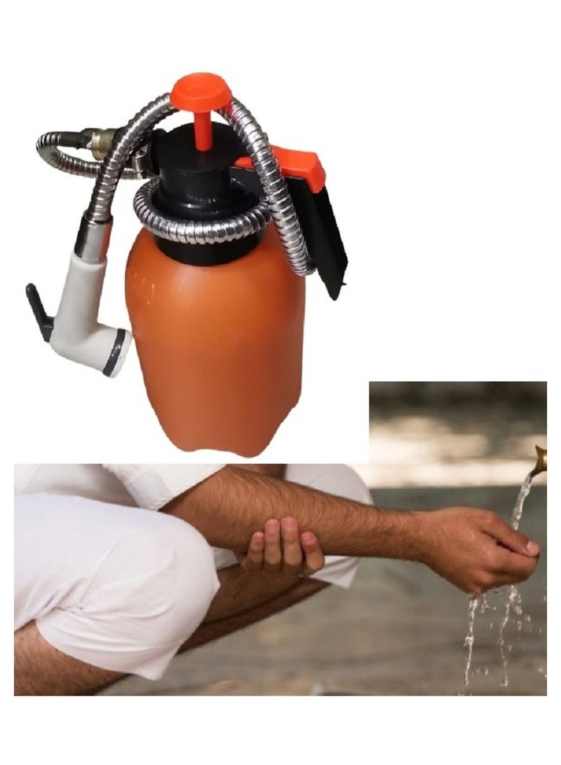 100% شطاف حمام بخرطوم 2 متر  6 مم للسفر  - Image 2