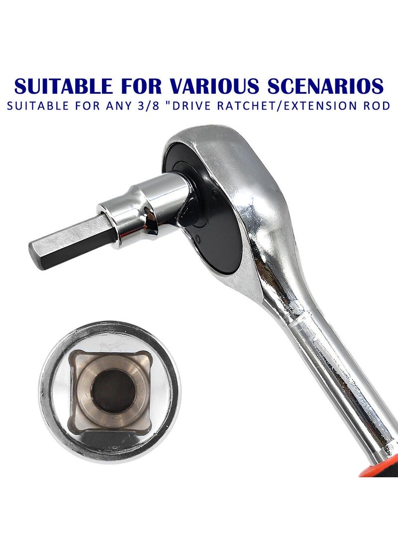 ماركة غير محددة 9 قطعة 3 / 8 بوصة متري ، 2-10mm مقبس  برأس سداسي  - Image 5