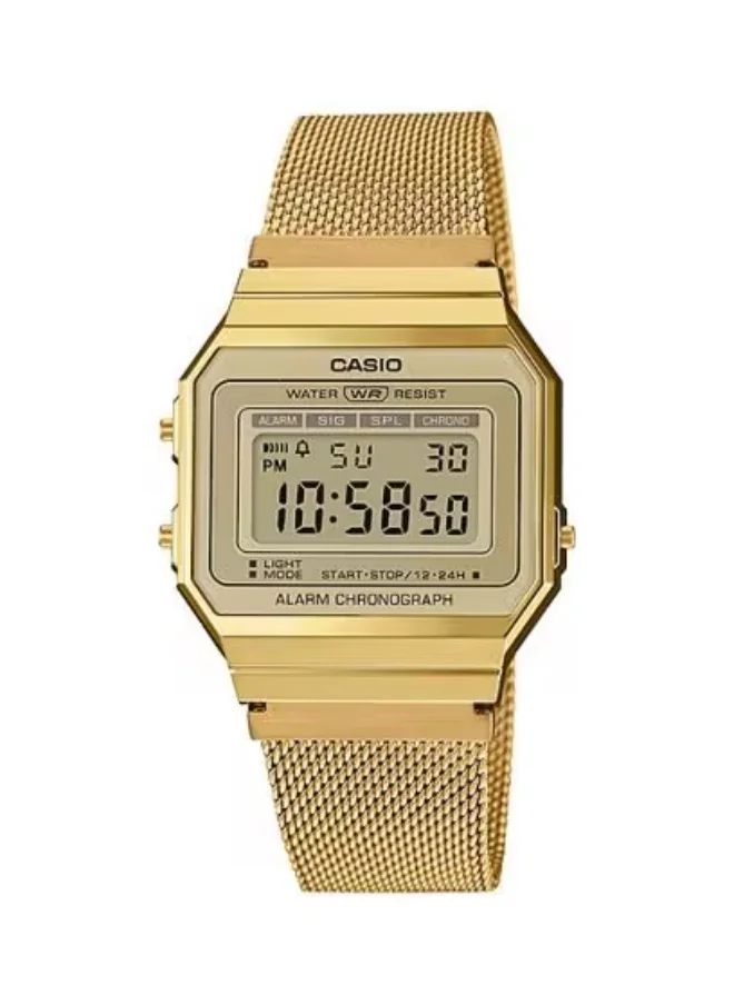 CASIO Unisex Stainless Steel Digital Watch A700WMG-9ADF - 35.5 mm