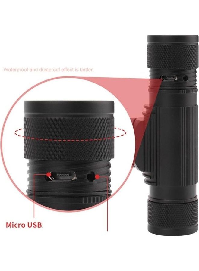 NIBEMINENT USB Rechargeable Aluminum Alloy Waterproof Strong Light - Image 5