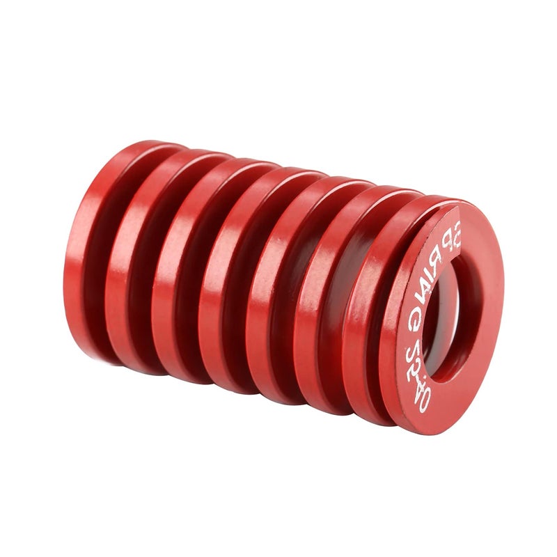 Metal Spring，Springs Compression Spring, 25mm OD 12.5mm ID 40mm Long Spiral Stamping Middle Load Compression Mould Die Spring, for Mechanical Equipment 3D Printer Accessories Red Tone 1pcs - Image 1
