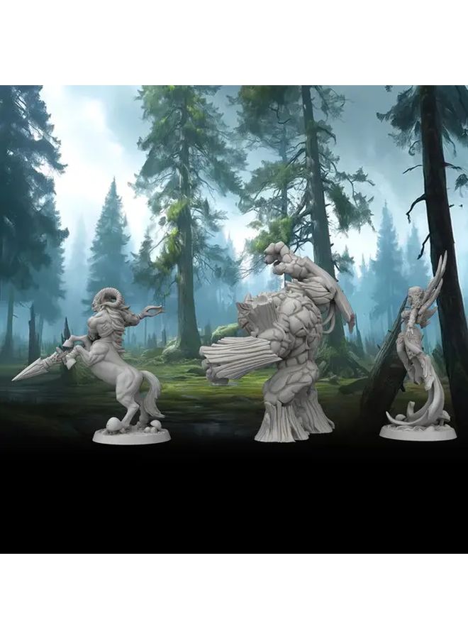 3Pcs Magic Forest Npc Miniature Figurines Dwarven Knight Troll Elf Warrior Durable ABS Tabletop RPG Dnd Figures Ideal Gift For Gamers - Image 5