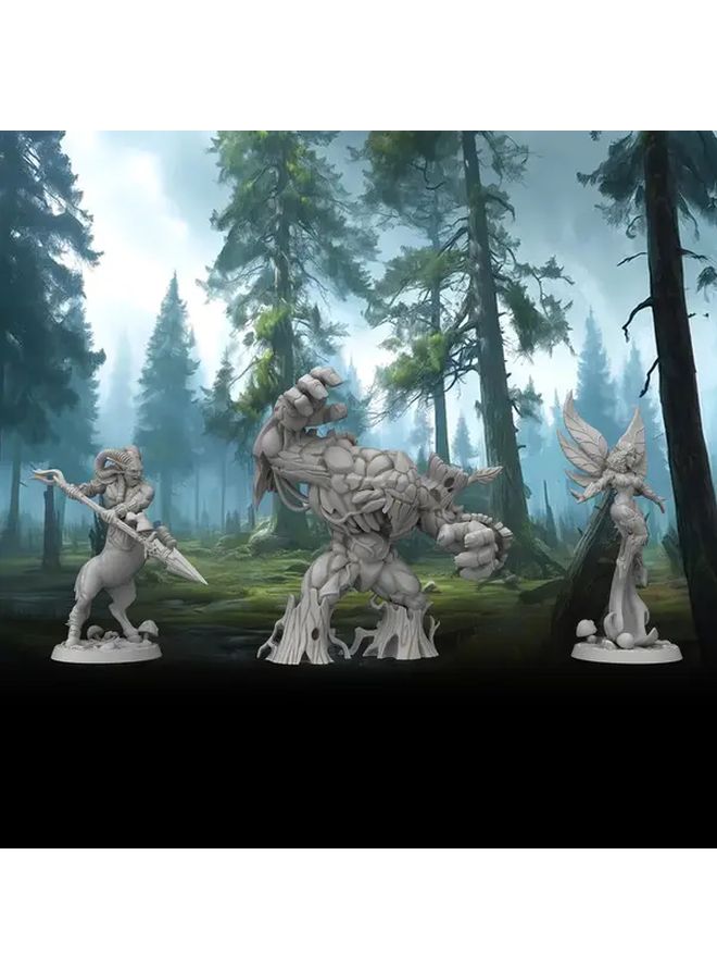 3Pcs Magic Forest Npc Miniature Figurines Dwarven Knight Troll Elf Warrior Durable ABS Tabletop RPG Dnd Figures Ideal Gift For Gamers - Image 2