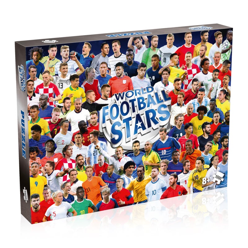 Winning Moves ألعاب Winning Moves World Football Stars 1000 قطعة لغز الصور المقطوعة الذي يضم هاري كين، بيل مارادونا والمزيد للأعمار 4 فما فوق - Image 3