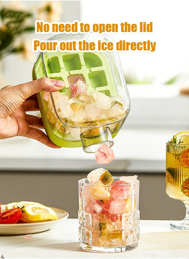 BiuTFon Ice Cube Bottle, 2025 NEW 2 in 1 Touch-Free 28oz Ice Cube Cup Tray Water Bottle with Lid and Bin,Ice Maker Bottle, Silicone Water Bottle Ice Cube Tray Press Easy Ice Release for Coffee, Juice and Beverages  - Image 4