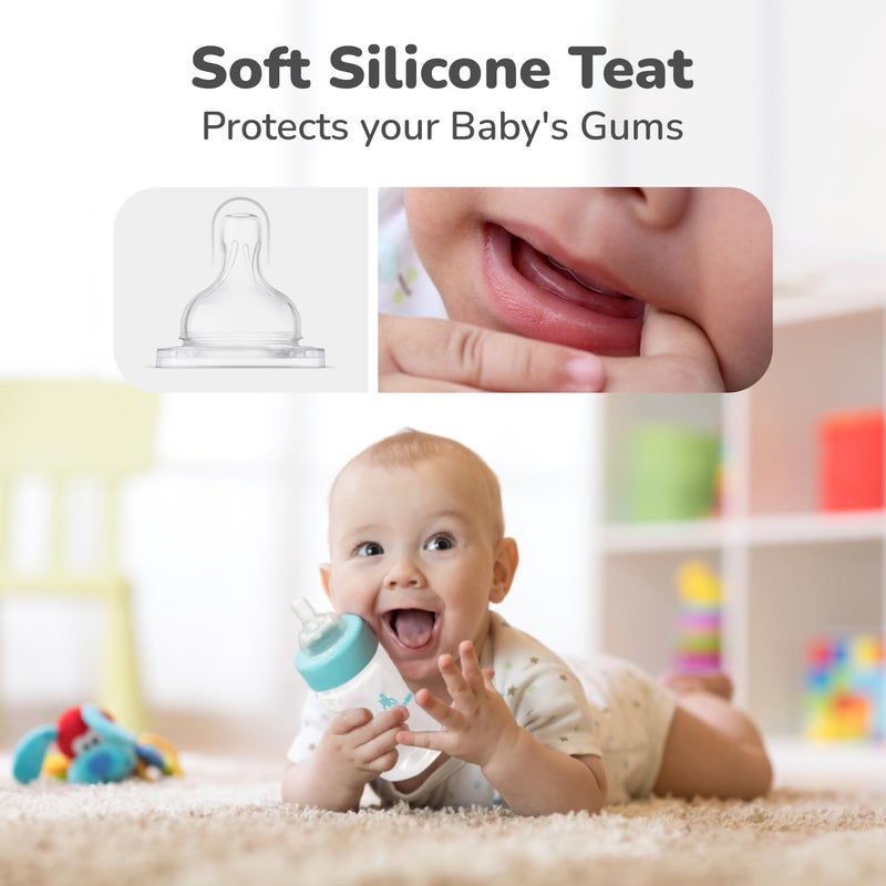 R for Rabbit First Feed 250 ml Baby Feeding Bottle - Image 4