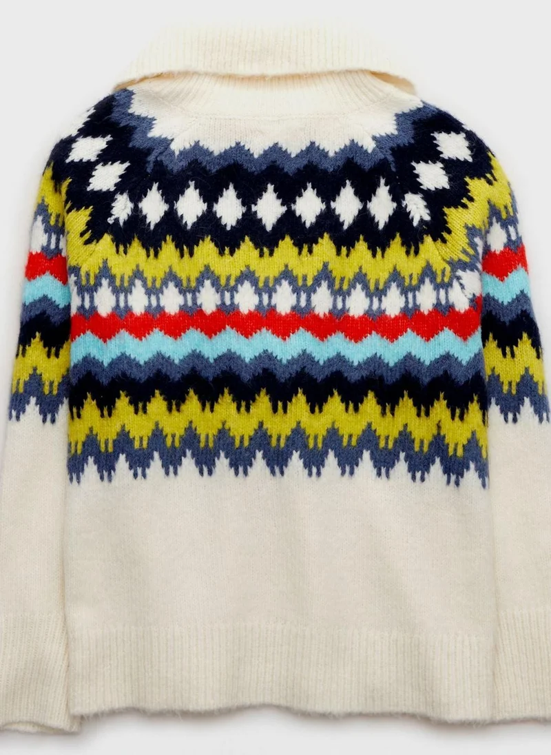 Aerie Zip Detail Sweater