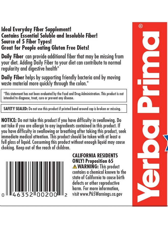 يربا بريما مسحوق الألياف اليومية من يربا بريما - 12 أونصة - مكمل غذائي لدعم الهضم - مكمل غذائي من الألياف القابلة للذوبان وغير القابلة للذوبان - نباتي، غير معدّل وراثيًا، خالٍ من الجلوتين - Image 5