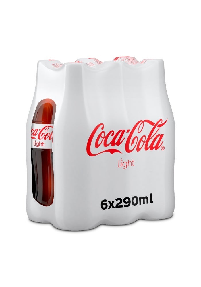 Coca-Cola Carbonated Soft Drink Light - 290ml x 6