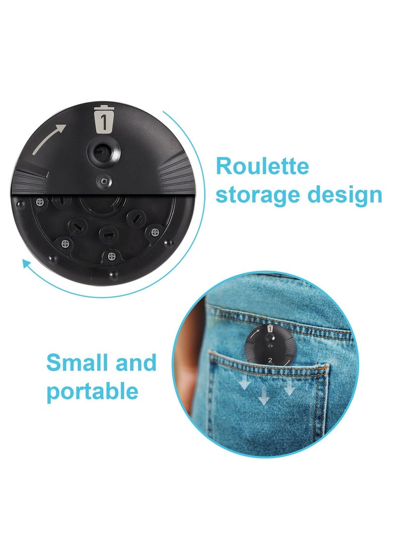 Zikra Hearing Aid Filters Fit for Phonak Cerushield, Portable Disk Wax Guards Black Hearing Aid Filters Wax Guard Compatible with Phonak Marvel & Phonak Paradise, Made of Quality ABS Material - Image 2