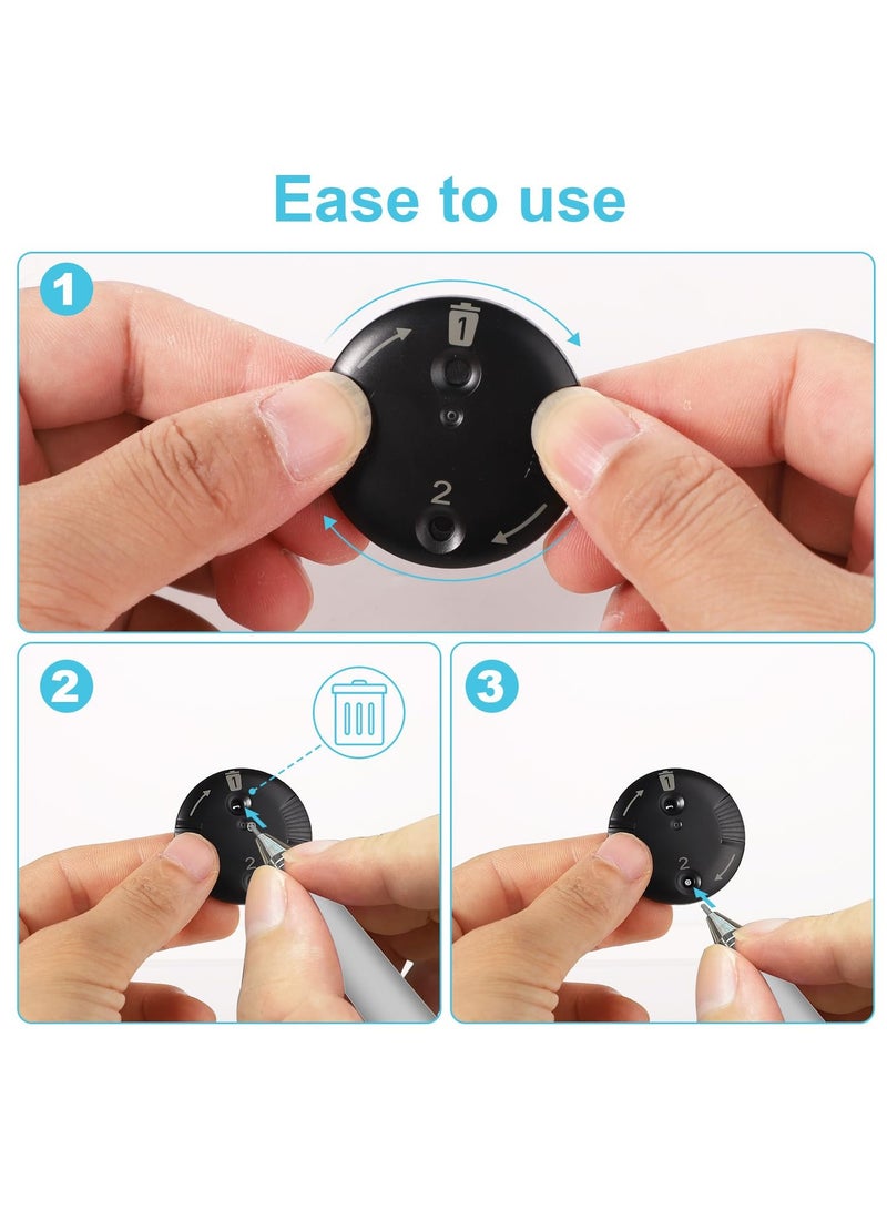 Zikra Hearing Aid Filters Fit for Phonak Cerushield, Portable Disk Wax Guards Black Hearing Aid Filters Wax Guard Compatible with Phonak Marvel & Phonak Paradise, Made of Quality ABS Material - Image 5